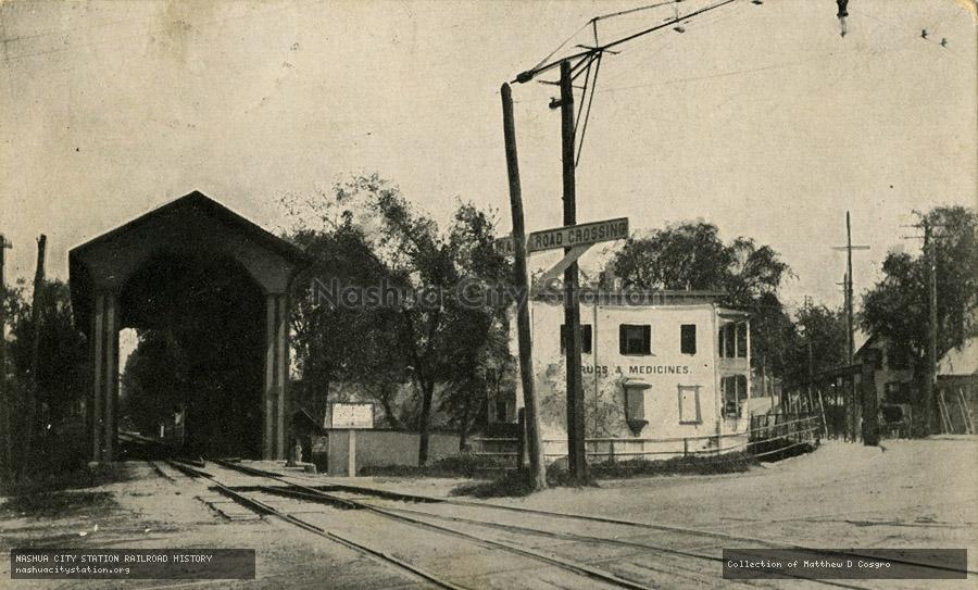Postcard: Railroad Square, Goffstown, N.H.
